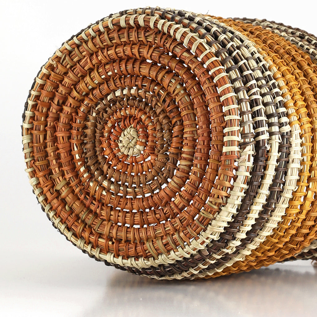 Aboriginal Art by Rirritjiwuy Munyarryun, Bathi (woven basket) - ART ARK®