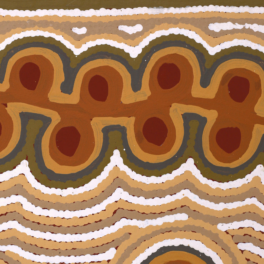 Aboriginal Artwork by Rita Watson, Irlupa, 101x76cm