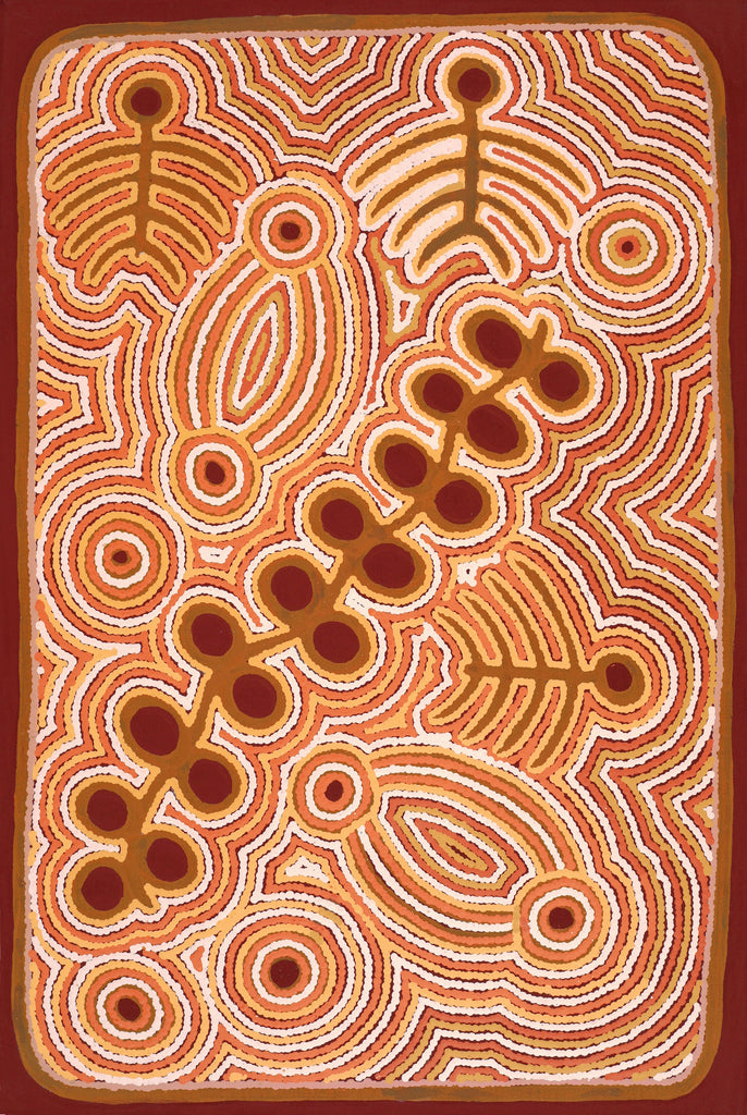 Aboriginal Artwork by Rita Watson, Irlupa, 91x61cm