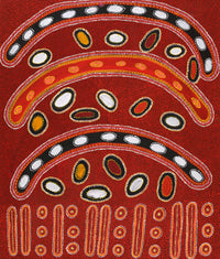 Aboriginal Artwork by Ritasha Nampijinpa Martin, Ngarlu Jukurrpa (Love Dreaming), 107x91cm