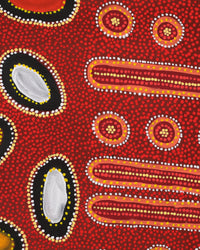 Aboriginal Artwork by Ritasha Nampijinpa Martin, Ngarlu Jukurrpa (Love Dreaming), 107x91cm