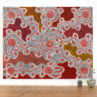 Aboriginal Artwork by Ritasha Nampijinpa Martin, Janganpa Jukurrpa (Brush-tail Possum Dreaming) - Mawurrji, 76x61cm