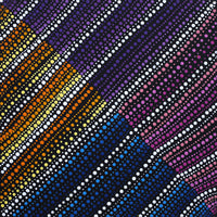 Aboriginal Artwork by Rochelle Nungarrayi Kunoth, Ngapa Jukurrpa (Water Dreaming) - Puyurru, 30x30cm
