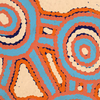 Aboriginal Art by Roschelle Nampijinpa Major, Warna Jukurrpa (Snake Dreaming), 152x107cm - ART ARK®