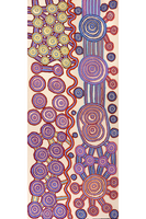 Aboriginal Art by Roschelle Nampijinpa Major, Warna Jukurrpa (Snake Dreaming), 183x76cm - ART ARK®