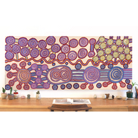 Aboriginal Art by Roschelle Nampijinpa Major, Warna Jukurrpa (Snake Dreaming), 183x76cm - ART ARK®