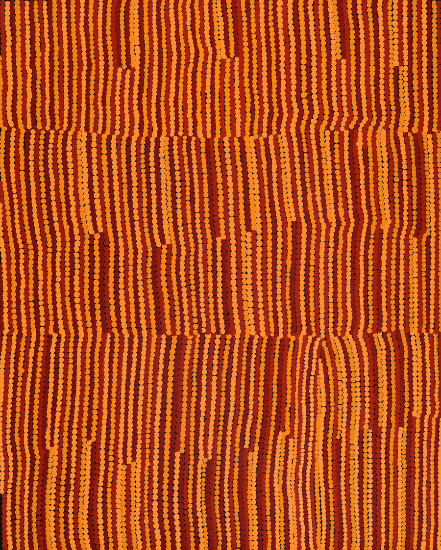 Aboriginal Artwork by Rachelle Nakamarra Curtis, Warna Jukurrpa (Snake Dreaming), 76x61cm