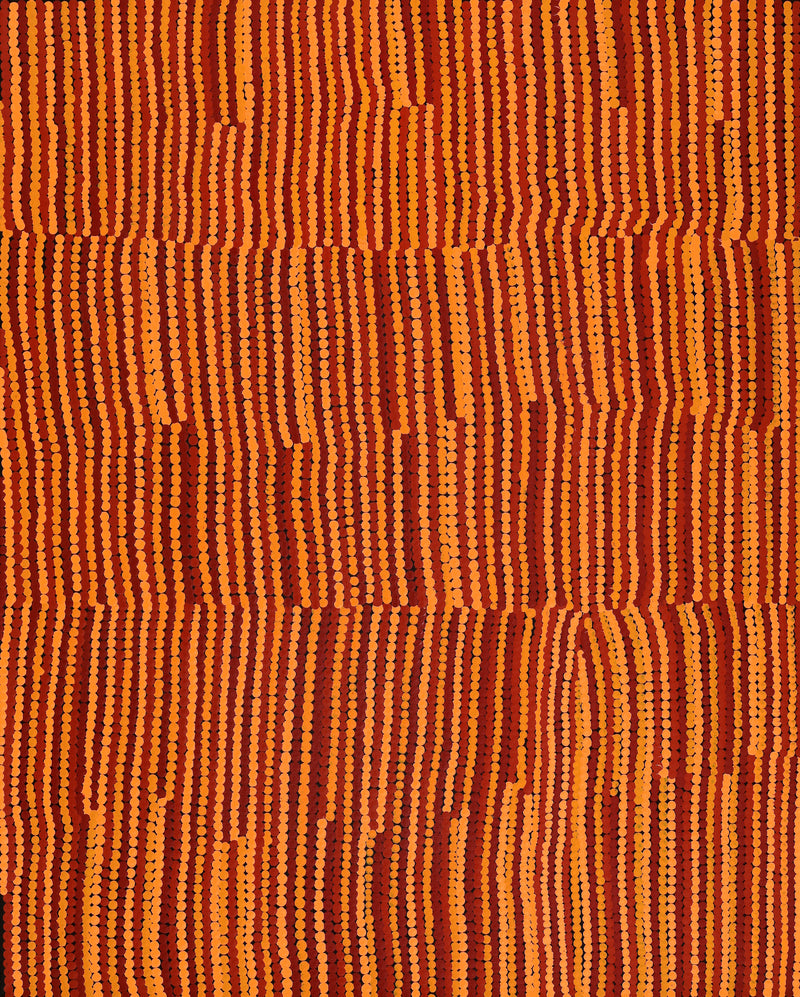 Aboriginal Artwork by Rachelle Nakamarra Curtis, Warna Jukurrpa (Snake Dreaming), 76x61cm