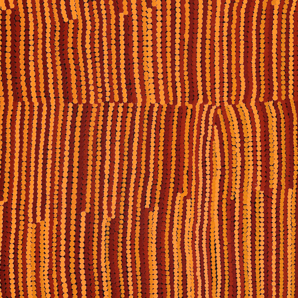 Aboriginal Artwork by Rachelle Nakamarra Curtis, Warna Jukurrpa (Snake Dreaming), 76x61cm