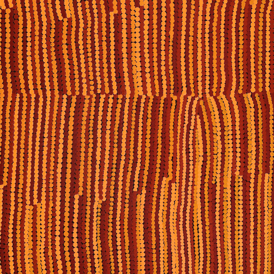 Aboriginal Artwork by Rachelle Nakamarra Curtis, Warna Jukurrpa (Snake Dreaming), 76x61cm
