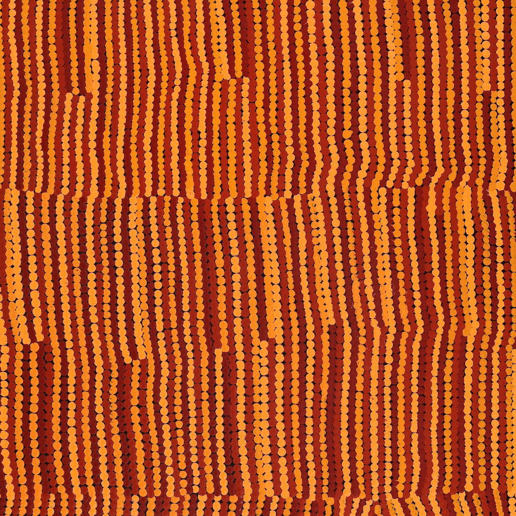 Aboriginal Artwork by Rachelle Nakamarra Curtis, Warna Jukurrpa (Snake Dreaming), 76x61cm