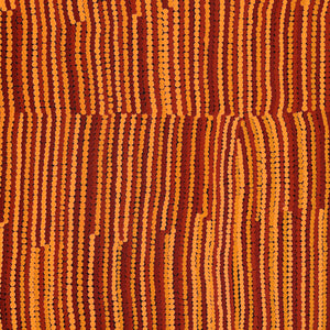 Aboriginal Art by Roschelle Nampijinpa Major, Warna Jukurrpa (Snake Dreaming), 76x61cm - ART ARK®