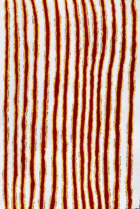 Aboriginal Artwork by Roschelle Nampijinpa Major, Warna Jukurrpa (Snake Dreaming), 91x61cm