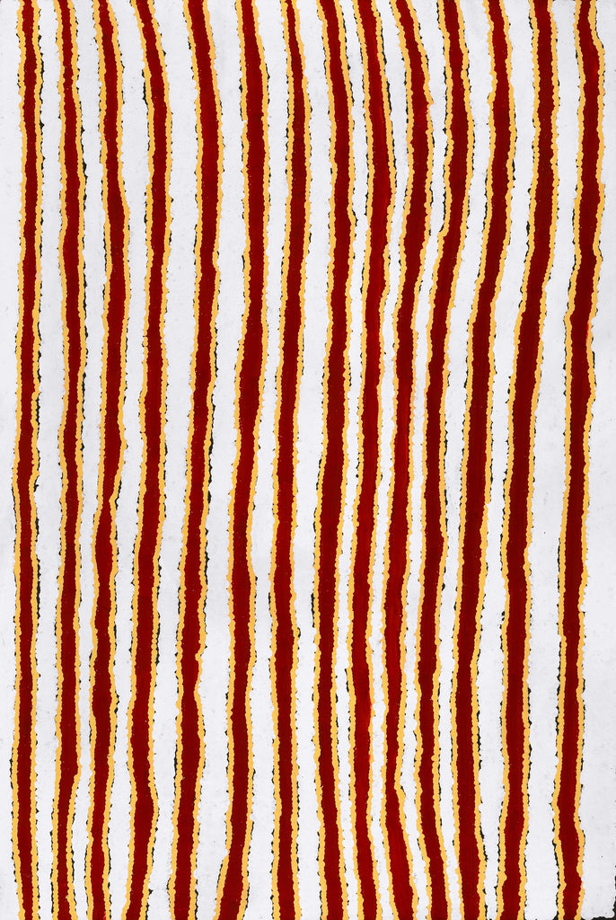 Aboriginal Artwork by Roschelle Nampijinpa Major, Warna Jukurrpa (Snake Dreaming), 91x61cm