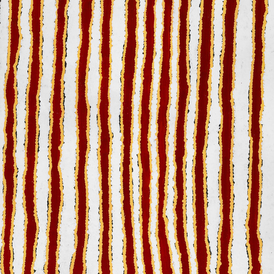 Aboriginal Artwork by Roschelle Nampijinpa Major, Warna Jukurrpa (Snake Dreaming), 91x61cm