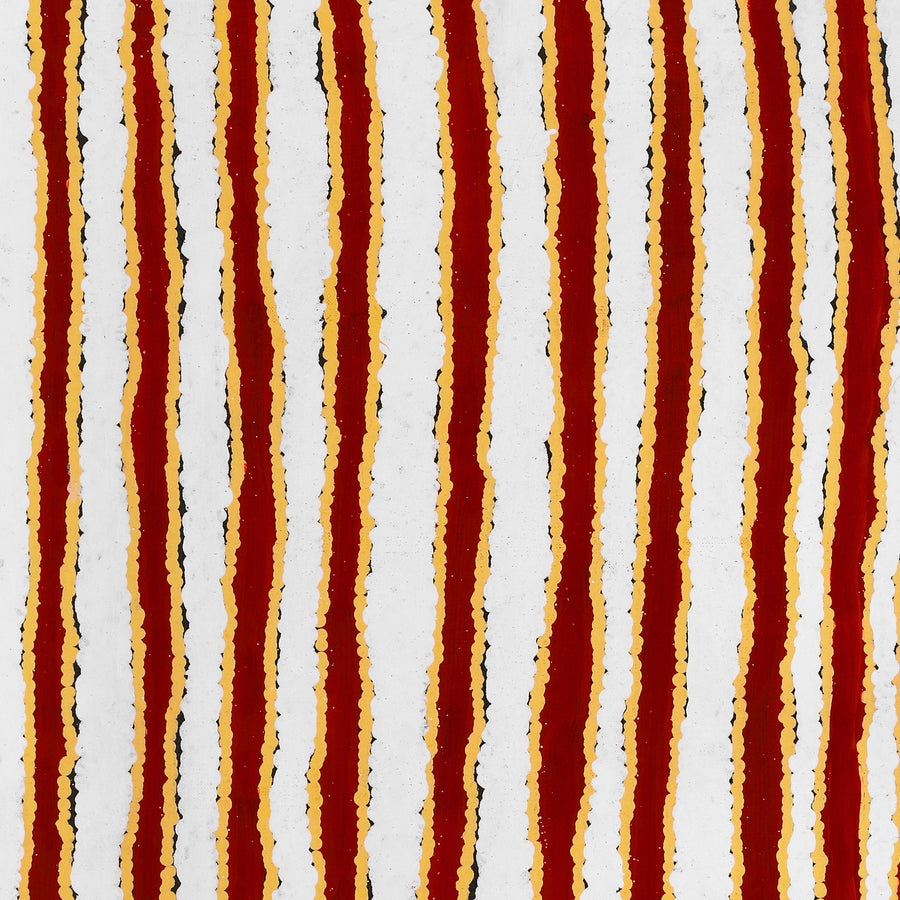 Aboriginal Artwork by Roschelle Nampijinpa Major, Warna Jukurrpa (Snake Dreaming), 91x61cm