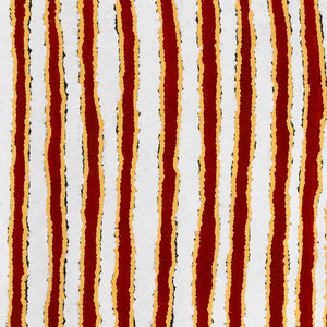 Aboriginal Artwork by Roschelle Nampijinpa Major, Warna Jukurrpa (Snake Dreaming), 91x61cm - ART ARK®