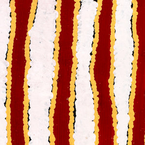 Aboriginal Artwork by Roschelle Nampijinpa Major, Warna Jukurrpa (Snake Dreaming), 91x61cm - ART ARK®
