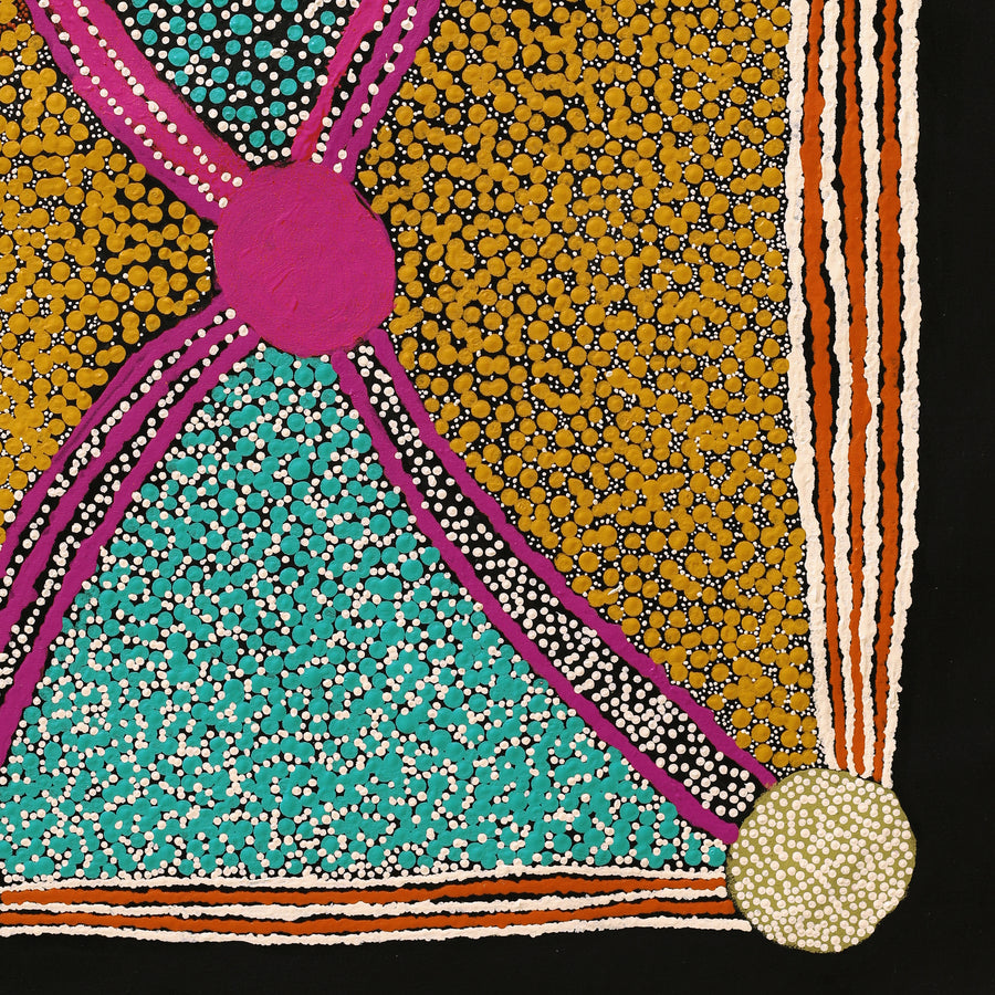 Aboriginal Artwork by Rowena Nelson, Walka Wiru Ngura Wiru, 101x76cm