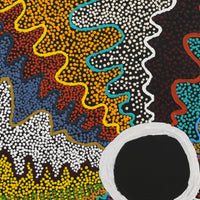 Aboriginal Artwork by Rowena Nelson, Ninuku Tjukurpa, 61x61cm