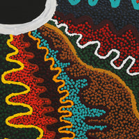 Aboriginal Artwork by Rowena Nelson, Ninuku Tjukurpa, 61x61cm