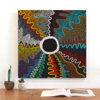 Aboriginal Artwork by Rowena Nelson, Ninuku Tjukurpa, 61x61cm