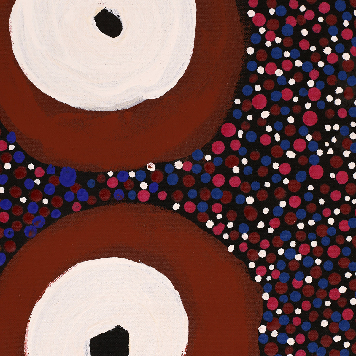 Aboriginal Art by Rowena Nelson, Ninuku Tjukurpa, 71x46cm - ART ARK®