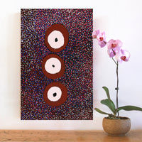 Aboriginal Artwork by Rowena Nelson, Ninuku Tjukurpa, 71x46cm