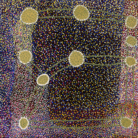 Aboriginal Artwork by Rowena Nelson, Ninuku Tjukurpa, 76x76cm