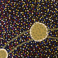 Aboriginal Artwork by Rowena Nelson, Ninuku Tjukurpa, 76x76cm