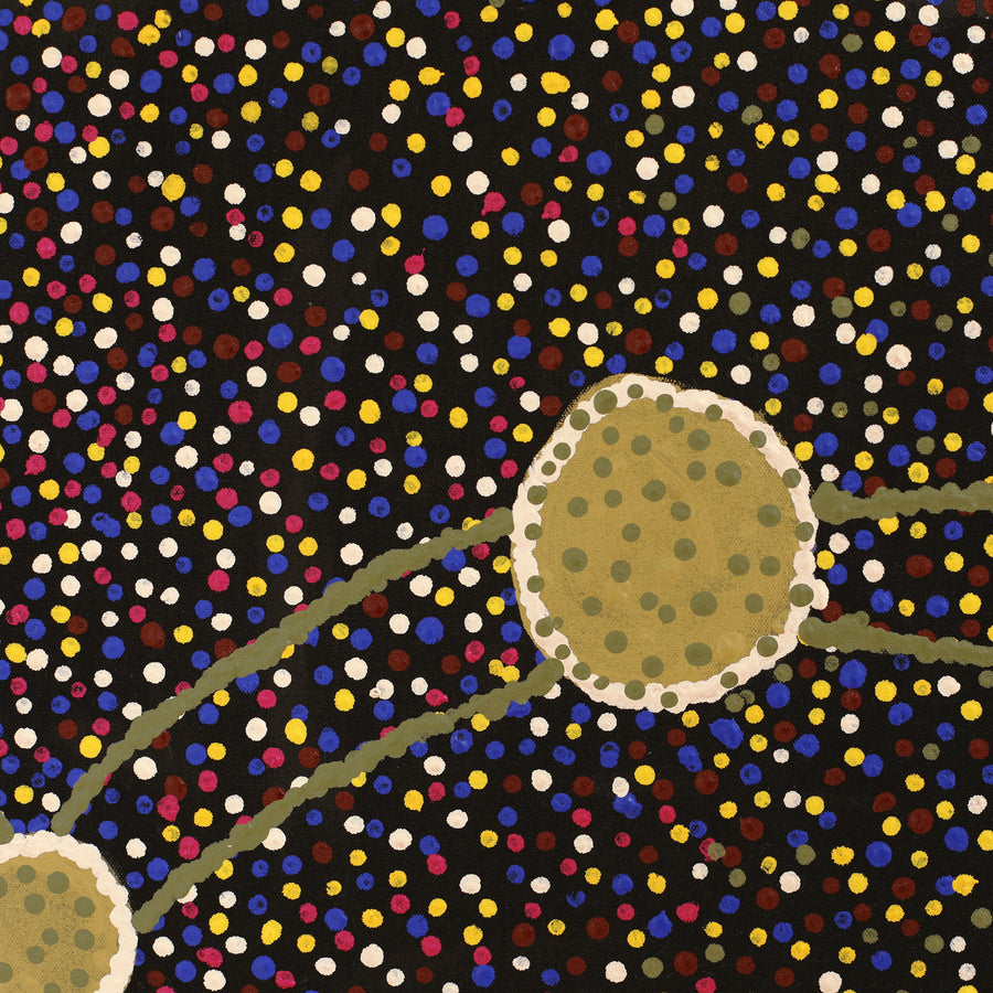 Aboriginal Artwork by Rowena Nelson, Ninuku Tjukurpa, 76x76cm