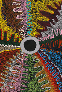Aboriginal Artwork by Rowena Nelson, Ninuku Tjukurpa, 91x61cm