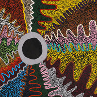 Aboriginal Artwork by Rowena Nelson, Ninuku Tjukurpa, 91x61cm