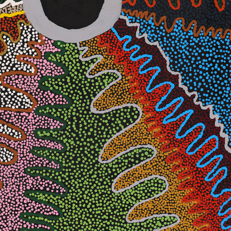 Aboriginal Artwork by Rowena Nelson, Ninuku Tjukurpa, 91x61cm