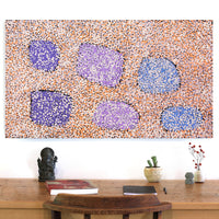 Ruth Nungarrayi Spencer, Wardapi Jukurrpa (Goanna Dreaming) - Yarripilangu, 107x61cm