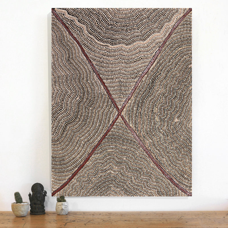 Aboriginal Artwork by Ruth Wayne, Ngayuku Ngura, 102x76cm