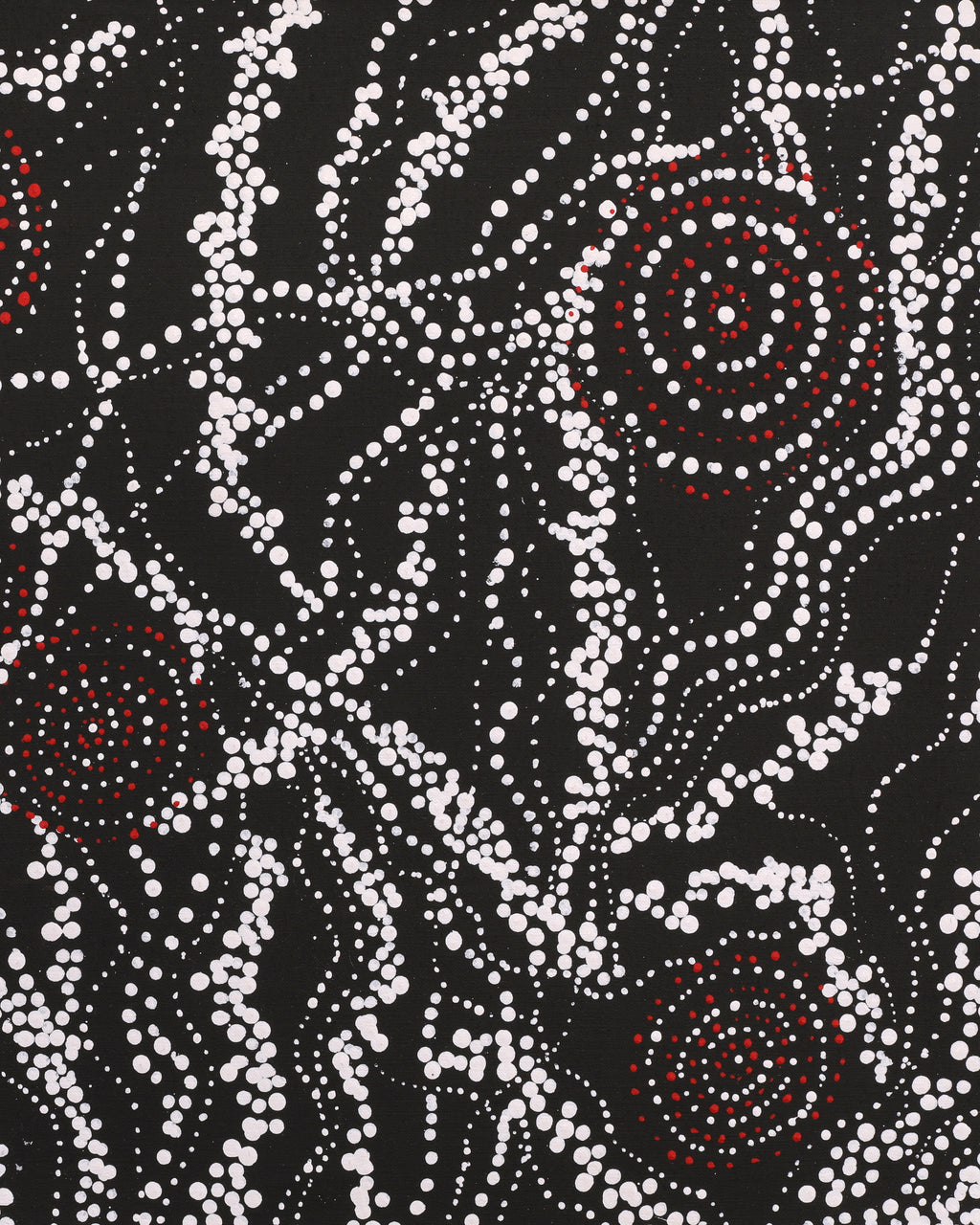 Aboriginal Artwork by Sabrina Napangardi Granites, Napaljarri-warnu Jukurrpa (Seven Sisters Dreaming), 76x46cm
