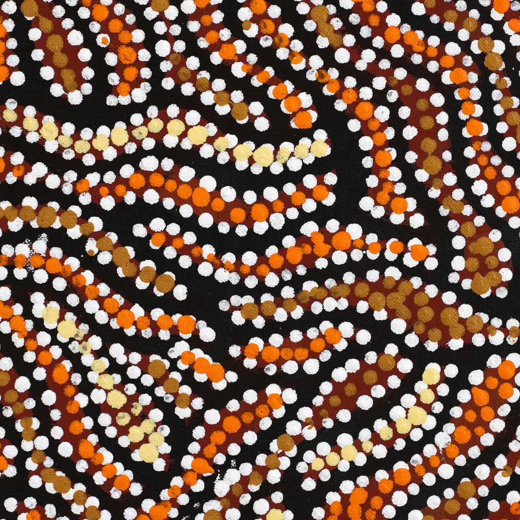 Aboriginal Artwork by Sabrina Napangardi Granites, Mina Mina Jukurrpa, 76x61cm