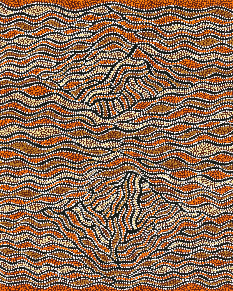 Aboriginal Artwork by Sabrina Napangardi Granites, Mina Mina Jukurrpa, 76x61cm