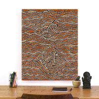 Aboriginal Art by Sabrina Napangardi Granites, Mina Mina Jukurrpa, 76x61cm - ART ARK®