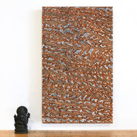 Aboriginal Artwork by Sabrina Nangala Robertson, Ngapa Jukurrpa (Water Dreaming) - Pirlinyarnu, 76x46cm