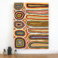 Aboriginal Art by Samuel Miller, Ngayuku Ngurra, 101x76cm - ART ARK®