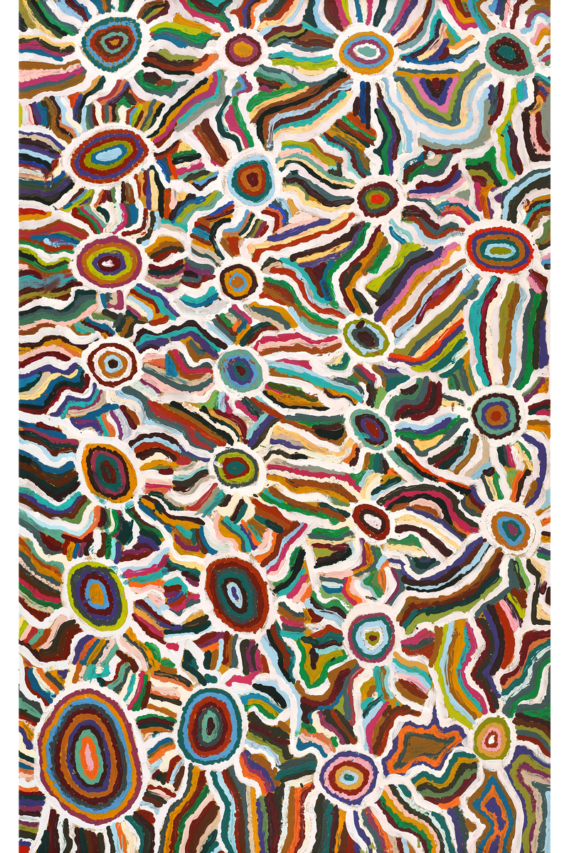 Aboriginal Art by Samuel Miller, Ngayuku Ngurra, 122x76cm - ART ARK®