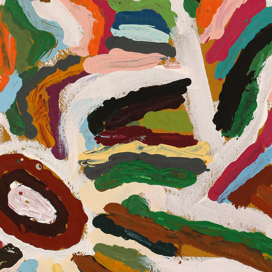 Aboriginal Artwork by Samuel Miller, Ngayuku Ngurra, 122x76cm