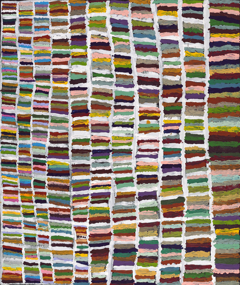 Aboriginal Artwork by Samuel Miller, Ngayuku Ngurra, 82x76cm