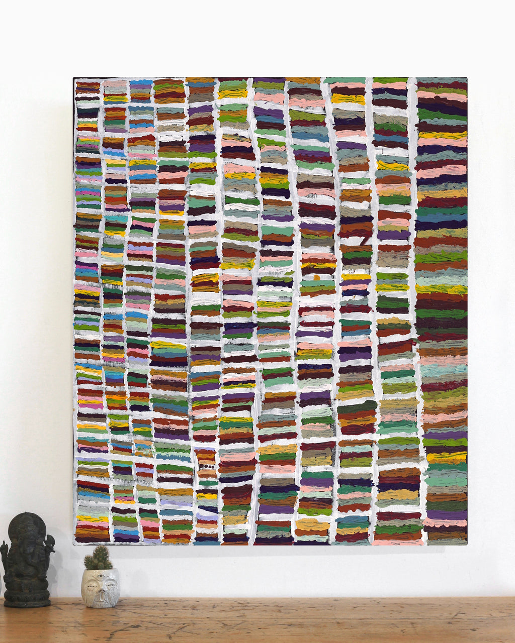 Aboriginal Artwork by Samuel Miller, Ngayuku Ngurra, 82x76cm