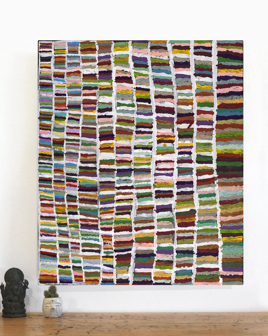 Aboriginal Artwork by Samuel Miller, Ngayuku Ngurra, 82x76cm