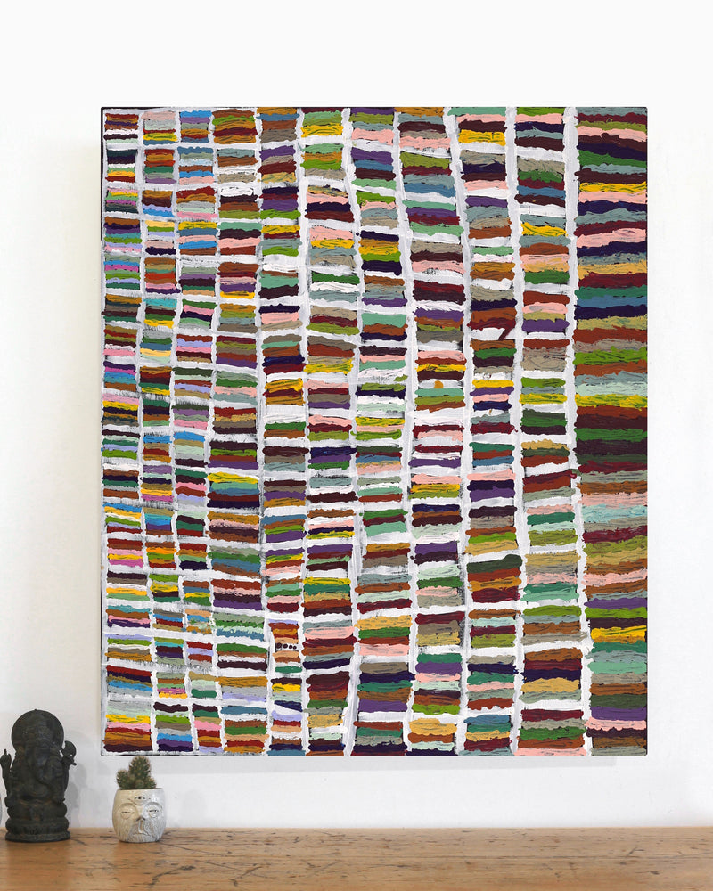 Aboriginal Artwork by Samuel Miller, Ngayuku Ngurra, 82x76cm