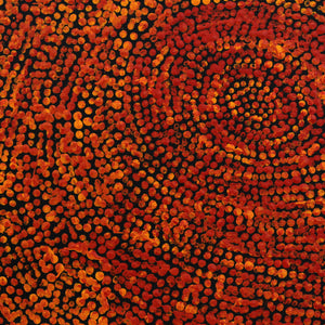 Aboriginal Artwork by Sarah Napurrurla Leo, Ngapa Jukurrpa (Water Dreaming) - Puyurru, 30x30cm - ART ARK®
