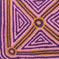 Aboriginal Artwork by Sabrina Nungarrayi Gibson, Yankirri Jukurrpa (Emu Dreaming) - Ngarlikirlangu, 30x30cm